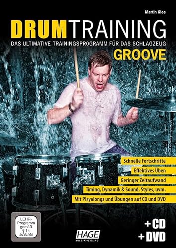 Drum Training Groove + CD + DVD: Das ultimative Trainingsprogramm für das Schlagzeug von Hage Musikverlag