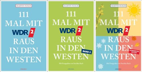 111 Mal mit WDR 2 raus in den Westen Band 1+2 plus 1 exklusives Postkartenset