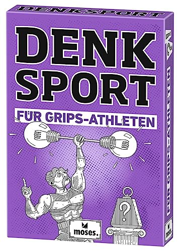 Moses. Denksport für Grips-Athleten, 50 abwechslungsreiche Denksportaufgaben und Rätsel, Für Erwachsene, Denksportbox für Knobelmeister und Gehirnjogger von moses. Verlag GmbH