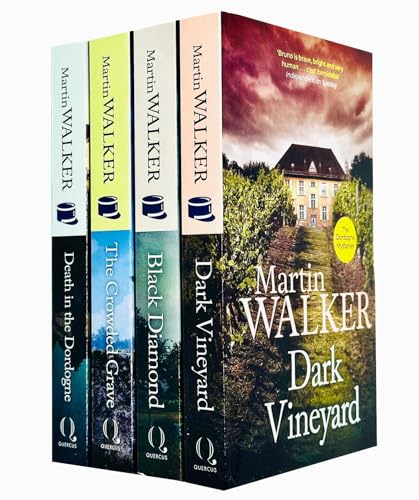 Bruno, Chief of Police Series Dordogne Mysteries Books 1 - 4 Collection Set by Martin Walker (Death in the Dordogne, Dark Vineyard, Black Diamond & Crowded Grave)