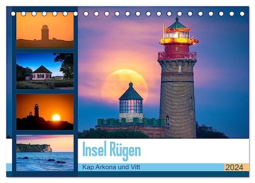 Insel Rügen - Kap Arkona und Vitt (Tischkalender 2024 DIN A5 quer), CALVENDO Monatskalender