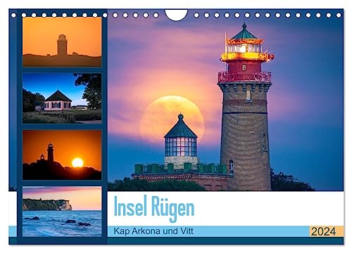 Insel Rügen - Kap Arkona und Vitt (Wandkalender 2024 DIN A4 quer), CALVENDO Monatskalender