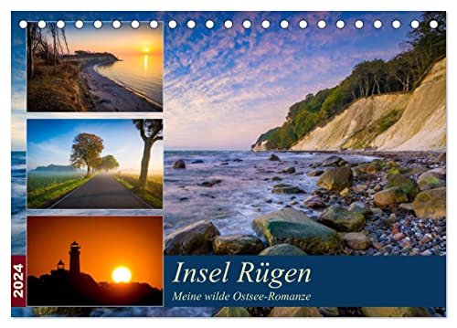 Insel Rügen - Meine wilde Ostsee-Romanze (Tischkalender 2024 DIN A5 quer), CALVENDO Monatskalender von CALVENDO