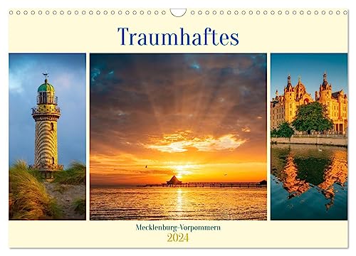 Traumhaftes Mecklenburg-Vorpommern (Wandkalender 2024 DIN A3 quer), CALVENDO Monatskalender von CALVENDO
