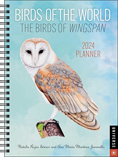 Birds of the World: The Birds of Wingspan 12-Month 2024 Planner Calendar von Rizzoli Universe