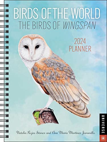 Birds of the World: The Birds of Wingspan 12-Month 2024 Planner Calendar