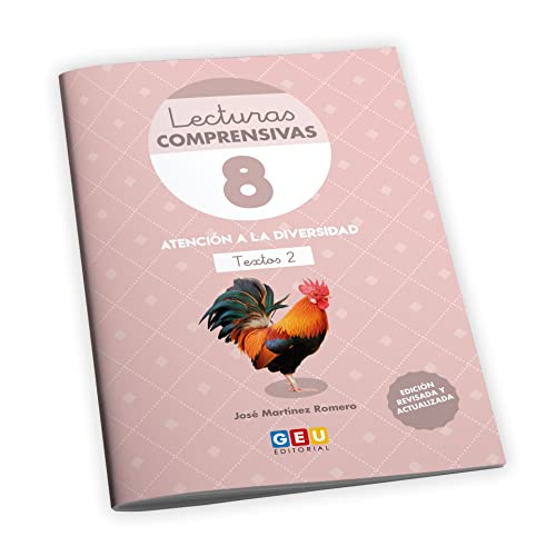 Lecturas comprensivas 8. Cuaderno de refuerzo escolar I 2º de primaria I Ejercicios de comprensión lectora. Ortografía y gramática. Leo Textos hasta 250 palabras. Pauta cuadrícula I Editorial GEU.