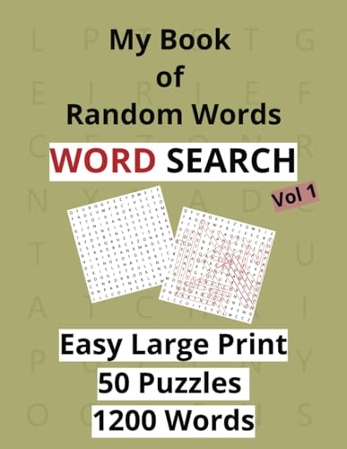 My Book of Random Words Word Search: Helps stay sharp minded and alert von Independently published