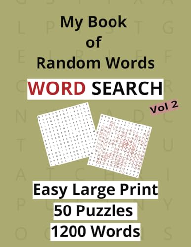 My Book of Random Words Word Search. Volume 2: Keep your brain sharp and stay alert with this simple mind game von Independently published