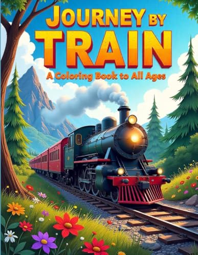 Journey by Train: A Coloring Book for Kids and Grown-ups Featuring Steam Trains, Locomotives, Scenic Railroads, and Fun Train Adventures Journey by Train: A Coloring Book for Kids and Grown-ups Featuring Steam Trains, Locomotives, Scenic Railroads, and Fun Train Adventures von Independently published