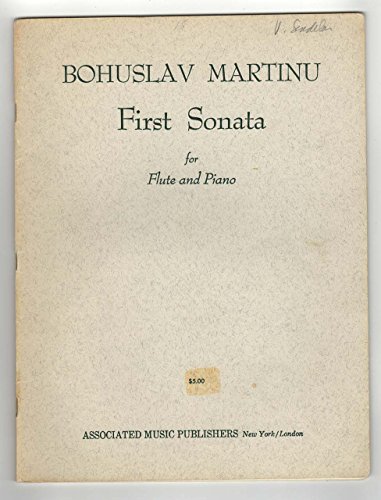 First Sonata for Flute and Piano von Schirmer