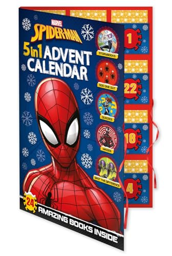 Marvel Spider-Man: 5-in-1 Advent Calendar (Countdown to Christmas with stories, activities and quizzes!) von Autumn Publishing