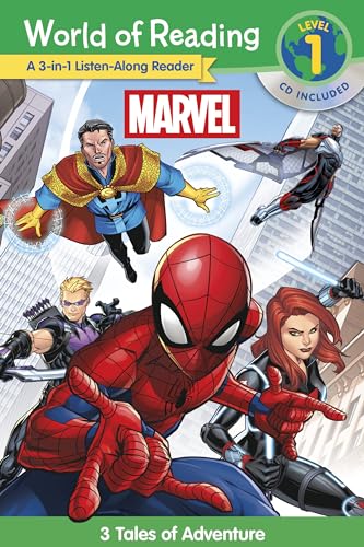 World of Reading: Marvel 3-in-1 Listen-Along Reader-World of Reading Level 1: 3 Tales of Adventure with CD! von Random House/Marvel