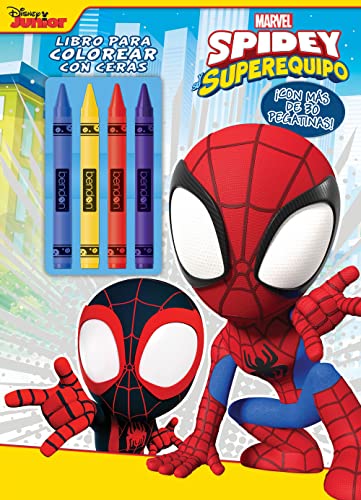 Spidey y su superequipo. Libro para colorear con ceras: Con pegatinas von Libros Disney