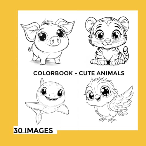 Coloring Book - Cute Animals: Recommended for ages 2 and up von Independently published