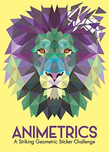 Animetrics: A Striking Geometric Sticker Challenge (Sticker by Number Geometric Puzzles)