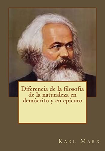 Diferencia de la filosofía de la naturaleza en demócrito y en epicuro von CREATESPACE