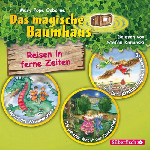 Reisen in ferne Zeiten. Die Hörbuchbox (Das magische Baumhaus): Angriff des Wolkendrachen / Der geheime Flug des Leonardo / Die geheime Macht der Zauberflöte: 3 CDs | Band 39,35,36