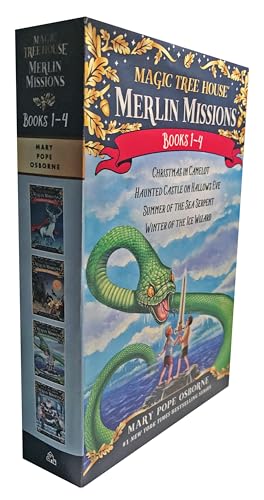 Magic Tree House Merlin Missions Books 1-4 Boxed Set: Christmas in Camelot, Haunted Castle on Hallows Eve, Summer of the Sea Serpent, Winter of the Ice Wizard (Magic Tree House (R) Merlin Mission)