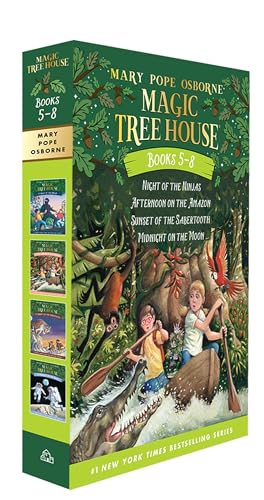 Magic Tree House Books 5-8 Boxed Set: Night of the Ninjas / Afternoon on the Amazon / Sunset of the Sabertooth / Midnight on the Moon (Magic Tree House (R)) von Random House Books for Young Readers