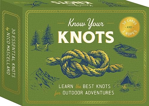 Know Your Knots: Learn the best knots for outdoor adventures - 30 cards and 2 ropes Know Your Knots: Learn the best knots for outdoor adventures - 30 cards and 2 ropes