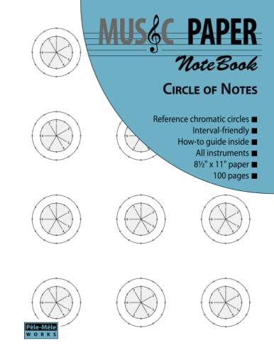 MUSIC PAPER NoteBook - Circle of Notes