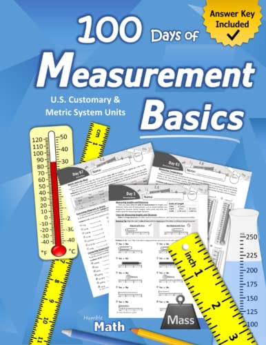 Humble Math – Measurement Basics: (With Answer Key) U.S. Customary & Metric System Measuring Book | Learn to Measure | Unit Conversions | Metric ... Workbook - 100 Practice Pages (Ages 9+) von Libro Studio LLC