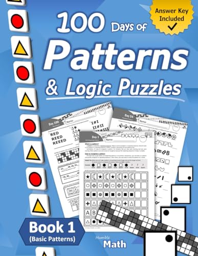 Patterns & Logic Puzzles – Book 1: (Basic Patterns) Answer Key Included von Libro Studio LLC