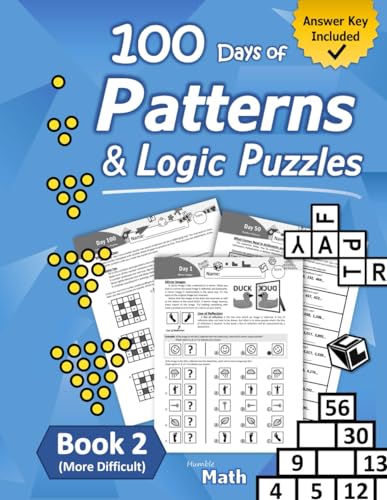 Patterns & Logic Puzzles – Book 2: (More Difficult) Answer Key Included von Libro Studio LLC
