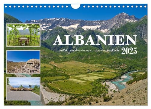 Albanien - wild, authentisch, abenteuerlich (Wandkalender 2025 DIN A4 quer), CALVENDO Monatskalender von CALVENDO