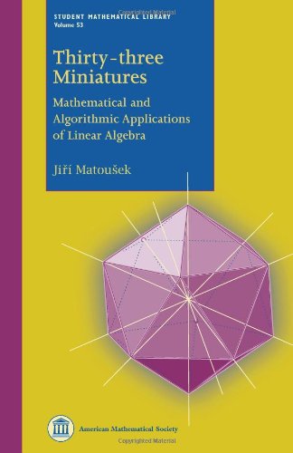 Thirty-Three Miniatures: Mathematical and Algorithmic Applications of Linear Algebra (Student Mathematical Library, 53, Band 53)