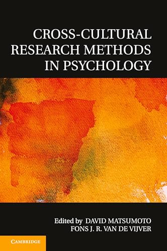 Cross-Cultural Research Methods in Psychology (Culture and Psychology) von Cambridge University Press