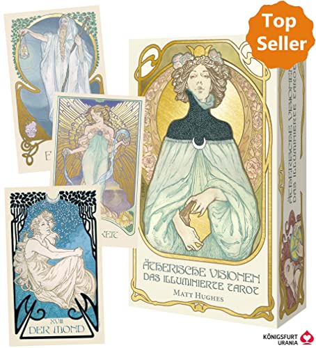 Ätherische Visionen (ETHEREAL VISIONS) - Das illuminierte Tarot: dekorative Box und Karten mit Goldprägung und Booklet, 48 Seiten (Tarot Deutsch)