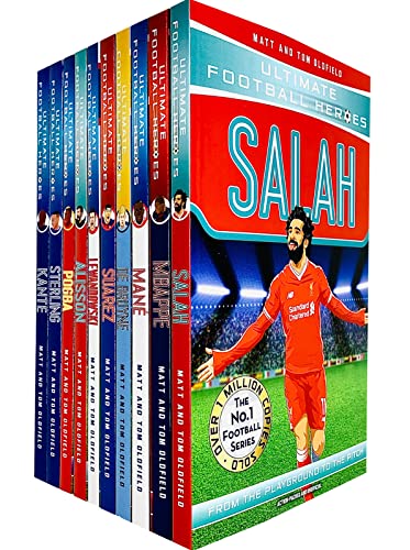 Ultimate Football Heroes Series 2 Collection 10 Books Set (Suarez, Pogba, Sterling, Salah, De Bruyne, Mbappe, Mane, Kante, Alisson & Lewandowski)
