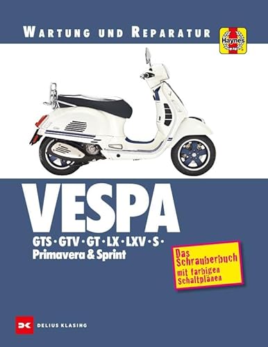 Vespa GTS, GTV, GT, LX, LXV, S, Primavera & Sprint: Wartung und Reparatur von DELIUS KLASING
