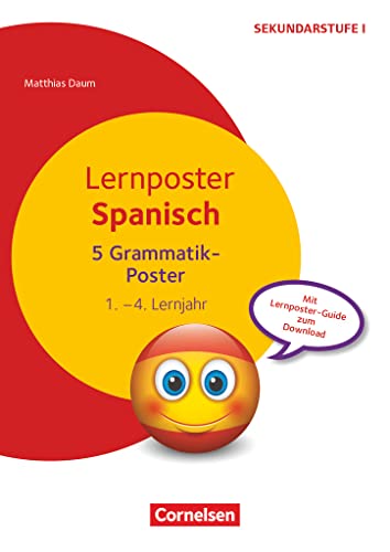 Lernposter für die Sekundarstufe - 1.-4. Lernjahr: Spanisch - Grammatik - 5 Poster von Cornelsen