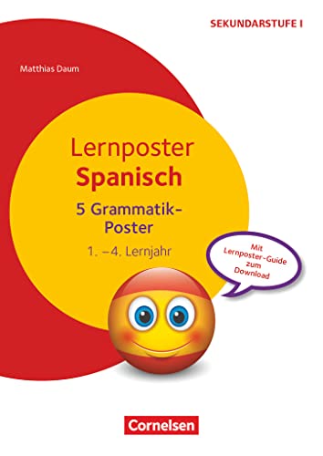Lernposter für die Sekundarstufe - 1.-4. Lernjahr: Spanisch - Grammatik - 5 Poster von Cornelsen Verlag GmbH
