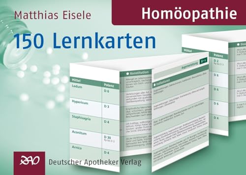 Homöopathie-Lernkarten von Deutscher Apotheker Vlg