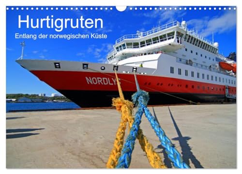 Hurtigruten - Entlang der norwegischen Küste (Wandkalender 2024 DIN A3 quer), CALVENDO Monatskalender: Eine Fahrt durch eine faszinierende Fjordlandschaft von CALVENDO
