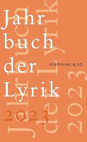 Jahrbuch der Lyrik 2023 von Schöffling