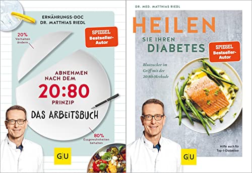 Abnehmen nach dem 20:80-Prinzip + Heilen Sie Ihren Diabetes + 1 exklusives Postkartenset