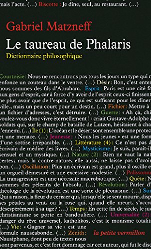 Le taureau de Phalaris: Dictionnaire philosophique von TABLE RONDE
