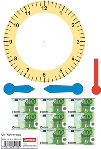 Einstern - Mathematik - Kartonbeilagen zu allen Ausgaben - Band 3: Uhr und Rechengeld - Kartonbeilagen - 10 Stück im Beutel von Cornelsen Verlag