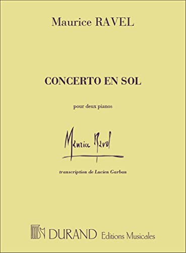 Concerto En Sol. Klavier Duett.