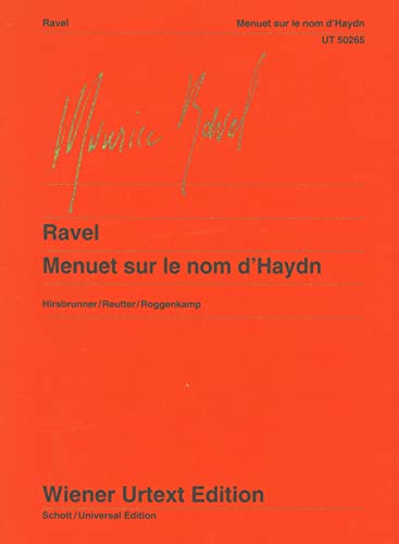 MENUET SUR NOM DE HAYDN PIANO