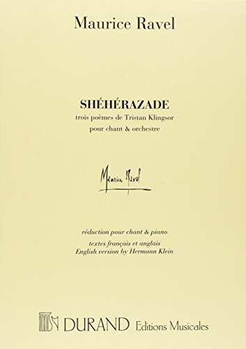 Shéhérazade (poème de Tristan Klingsor) - Cht/Po