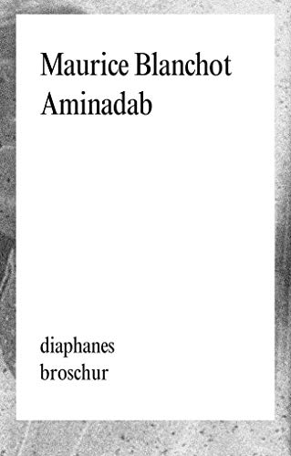 Aminadab (diaphanes Broschur) von Diaphanes Verlag