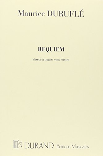 Requiem Opus 9 - Choral Score. Gemischter Chor mit Begleitung. Chorpartitur (CHANT) von Durand