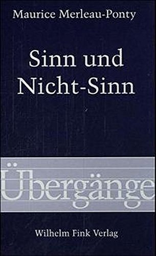Sinn und Nicht- Sinn (Übergänge) von Fink Wilhelm GmbH + Co.KG / Verlag Wilhelm Fink