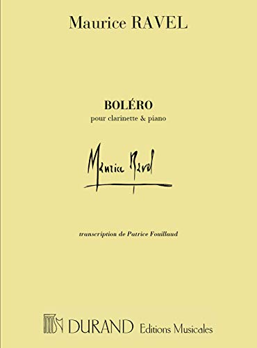 Bolero Clarinette-Piano